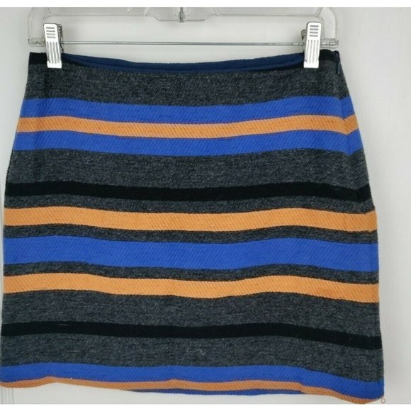 NEW Corey Lynn Calter A-Line Mini Skirt Striped Size XS Lined - Picture 1 of 5